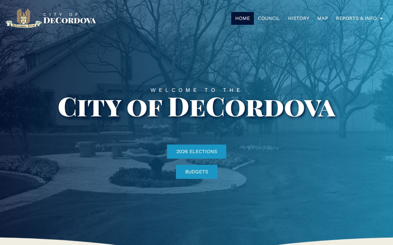 Official DeCordova city contact and public record request route
